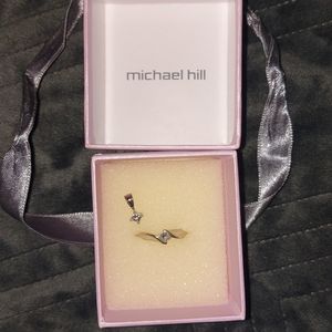 Diamond ring and matching pendent